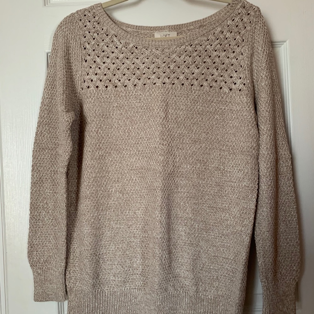 Loft Tan/Beige/Brown/Cream Sweater